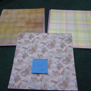109 Sheets 12x12 Background Pattern Cardstock Papers Scrapbooking